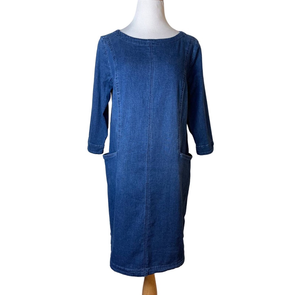 J. Jill Blue Denim Dress